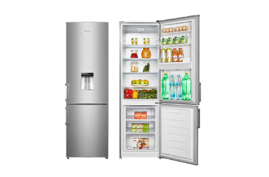 Hisense 264L Double Door Refrigerator – Silver – Traffic Free Gh
